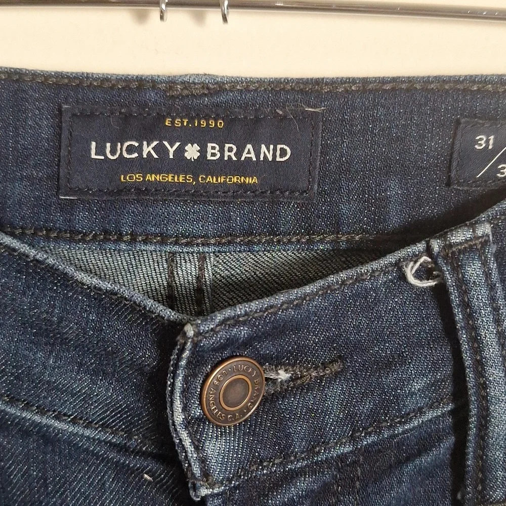 Lucky Brand 121 Slim Jeans Men's 31x30 Dark Wash Stretch Denim
